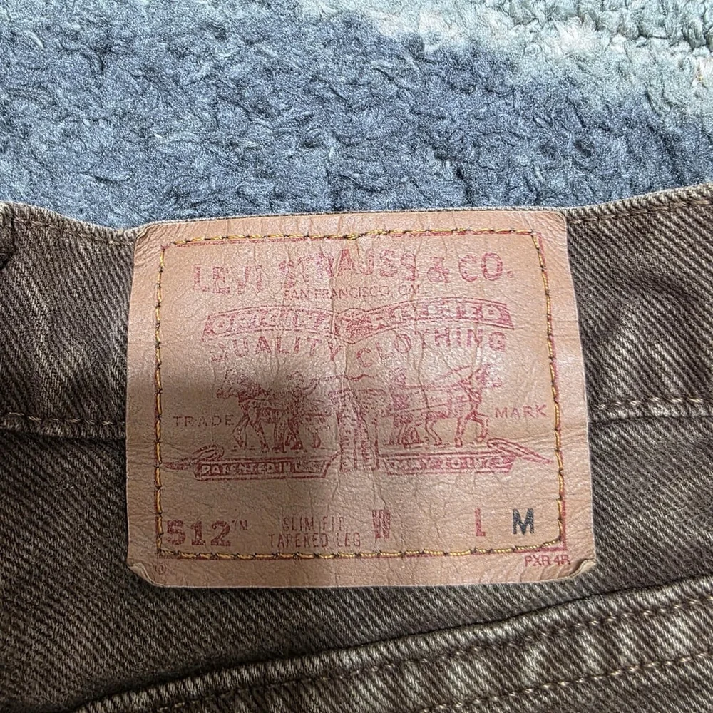 Levi’s 512 Vintage Slim Fit Tapered Leg Brown Jeans Size 11 Made in USA